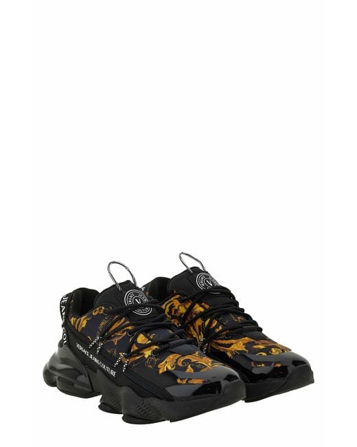 Versace Black Jeans Couture Sneakers for men