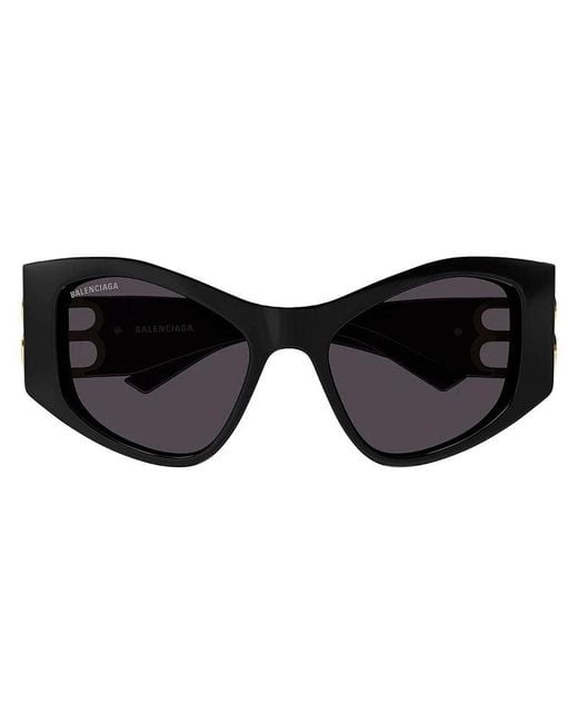 Balenciaga Black Sunglasses Cat Eye Full Rim, Frame And Lens Bb0287S001