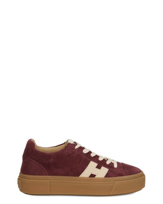 Hogan Brown Sneakers Platform Polyamide Trainers
