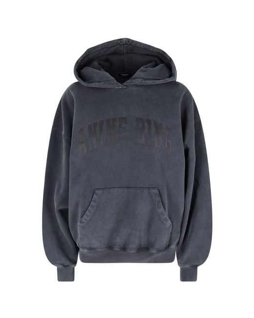 Anine Bing Blue Harvey Hoodie