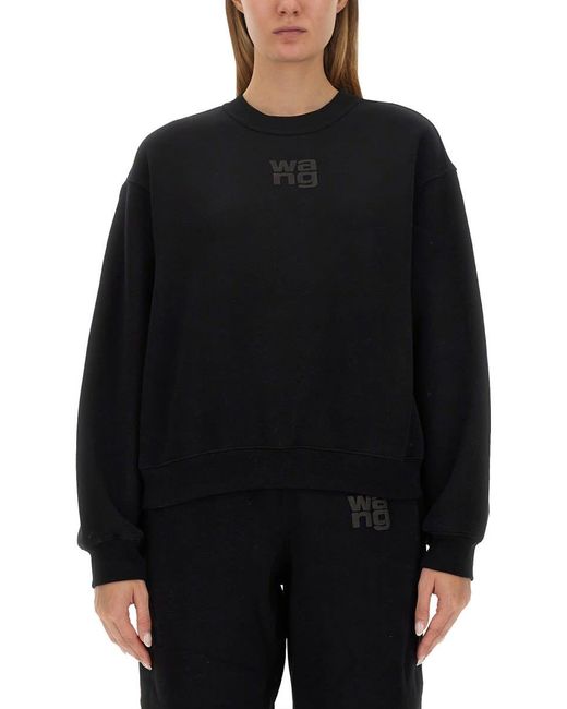 T By Alexander Wang Black Essential Sweatshirt