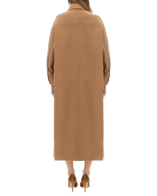 Max Mara Natural Coat Aldo 134 Virgin Wool Trench & Raincoats