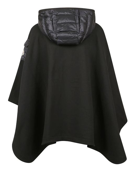Moncler Poncho in Black | Lyst