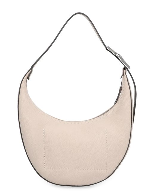 Longchamp White M Roseau Essential Hobo Bag