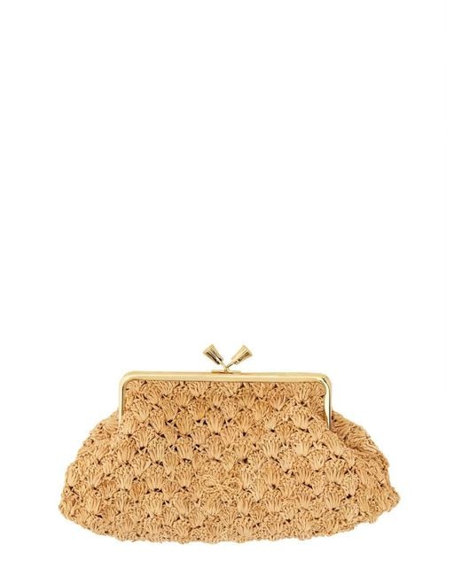 Anya Hindmarch Natural Clutch "maud" Large