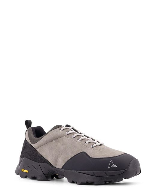 Roa Gray Neal Low-Top Suede Sneakers for men