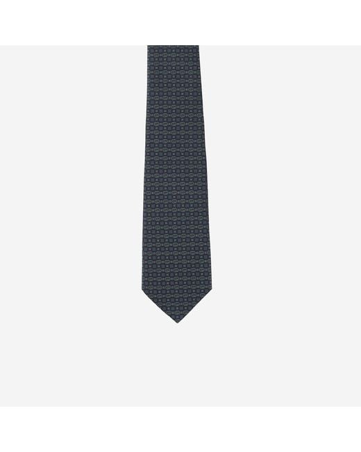 Gucci Black Silk Tie Gg Cross Ties & Bow for men