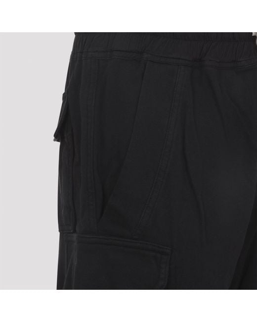 Rick Owens Black Mastodon Cut Pants for men