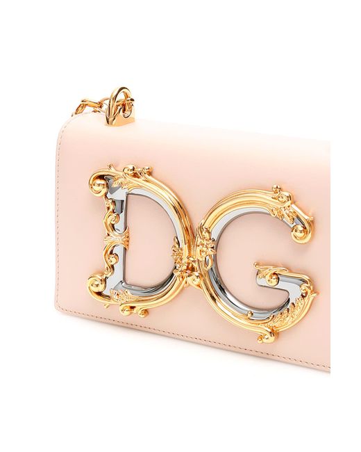 Dolce & Gabbana Natural Dg Girl Mini Crossbody Bag
