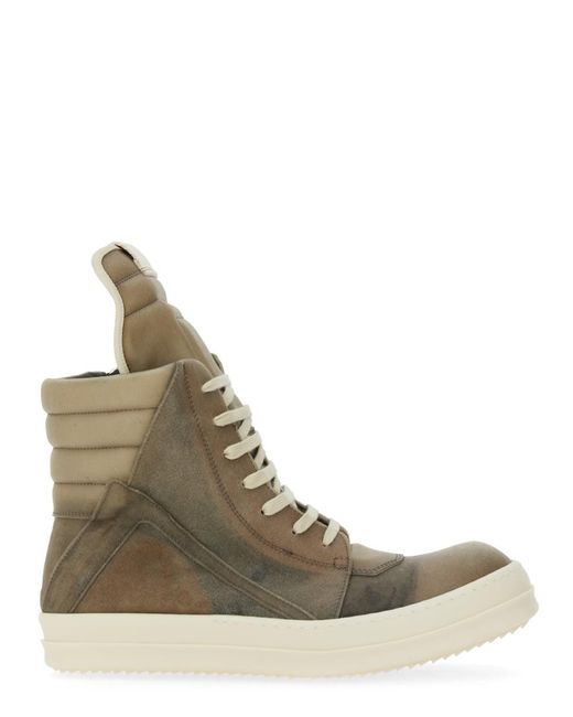 Rick Owens Brown Geobasket Sneakers for men