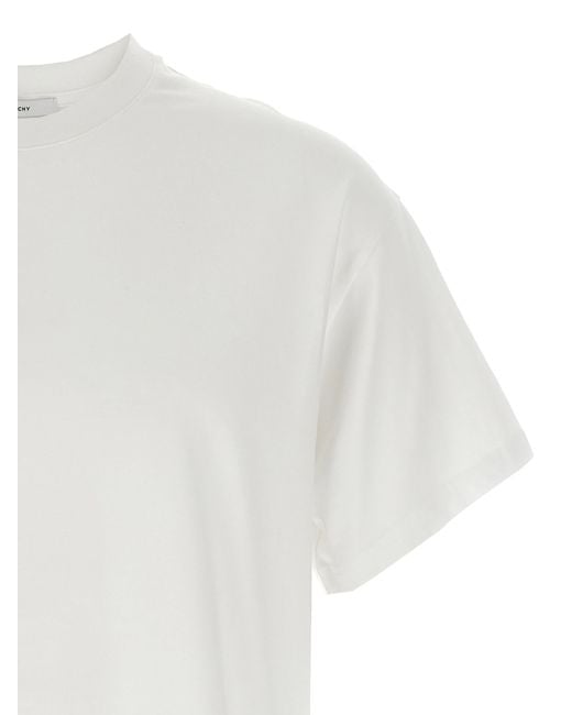 Givenchy White Logo Print T-Shirt for men