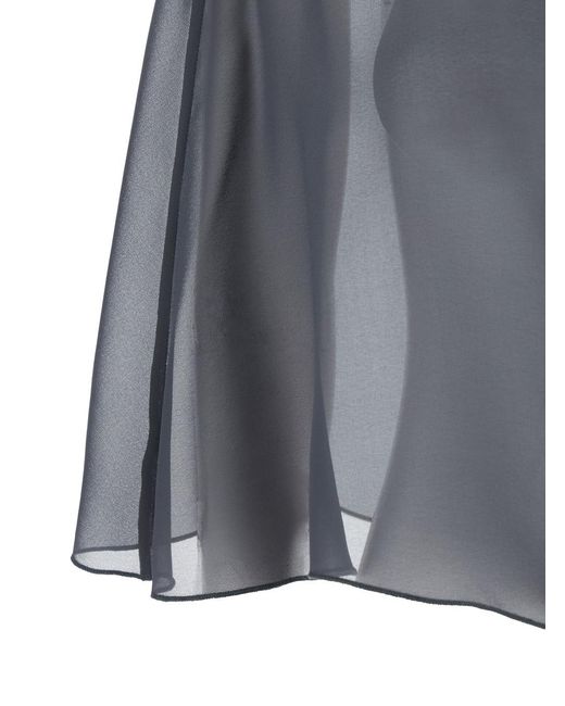Le Plain Gray Stole With Side Knot