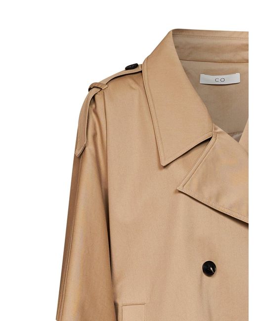 no_brand_found Natural Trench Coat Dolman Cotton Twill & Raincoats