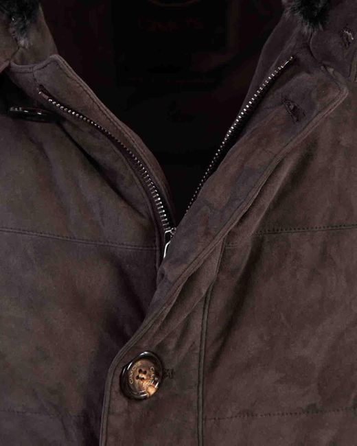 Gimo's Brown Leather Jacket for men