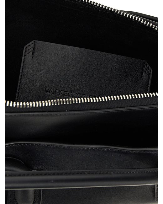 The Attico Black 'La Passeggiata Small' Shoulder Bag