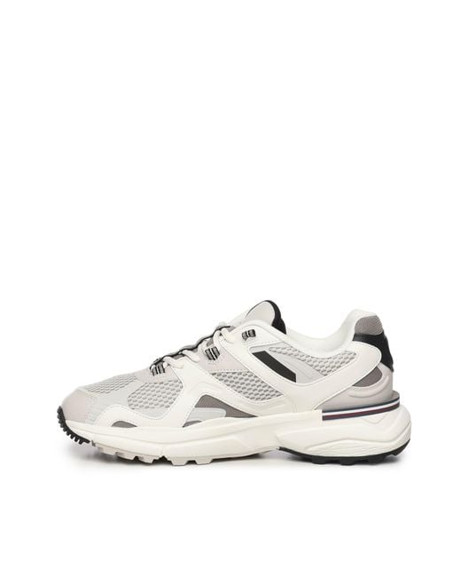 Tommy Hilfiger White Chunky Hilfiger Monotype Sneakers for men