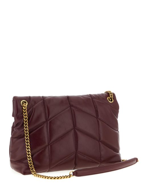 Saint Laurent Purple 'Puffer' Shoulder Bag