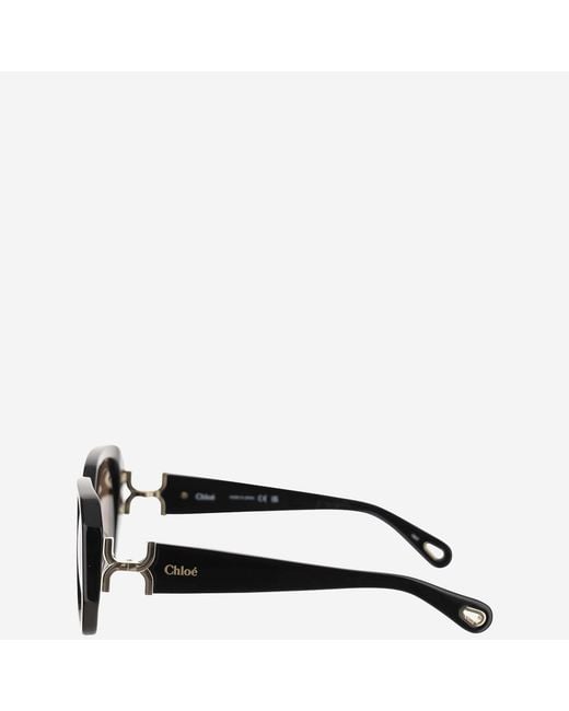 Chloé Black Logo Sunglasses Recycled Acetate