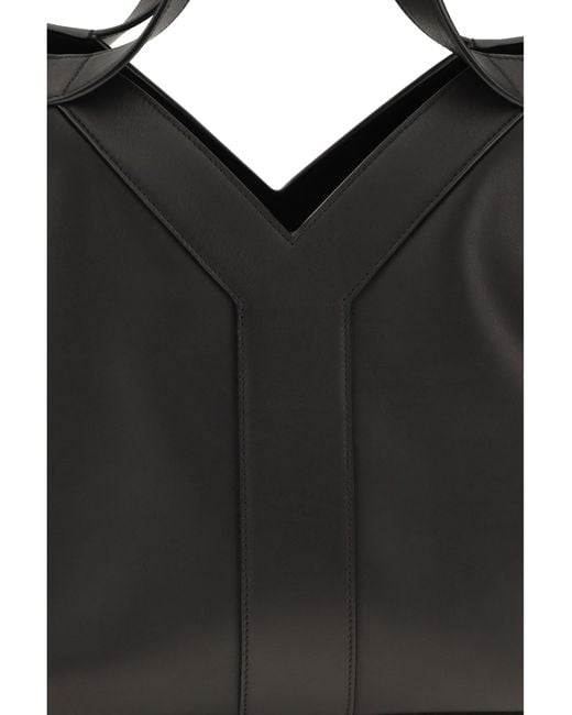 Saint Laurent Black Small Y Tote Bag Calf Leather Bos Taurus Shoulder
