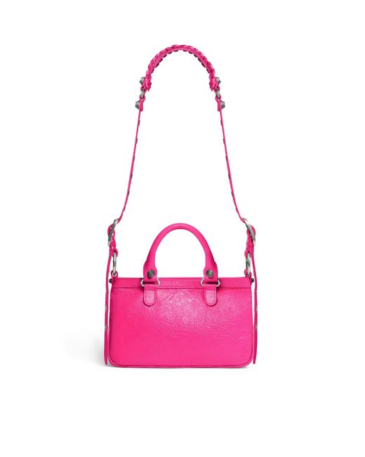 Balenciaga Neo Cagole Tote S Arena Lamb As in Pink | Lyst