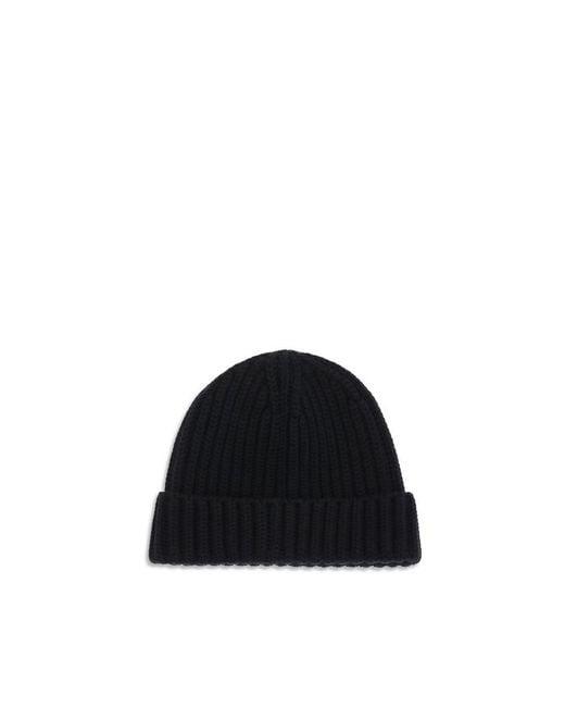 Prada Black Wool Oves Aries Beanie Accessory for men