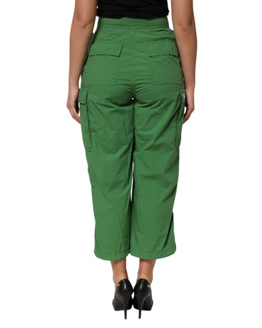 Dolce & Gabbana Green Cropped Trousers