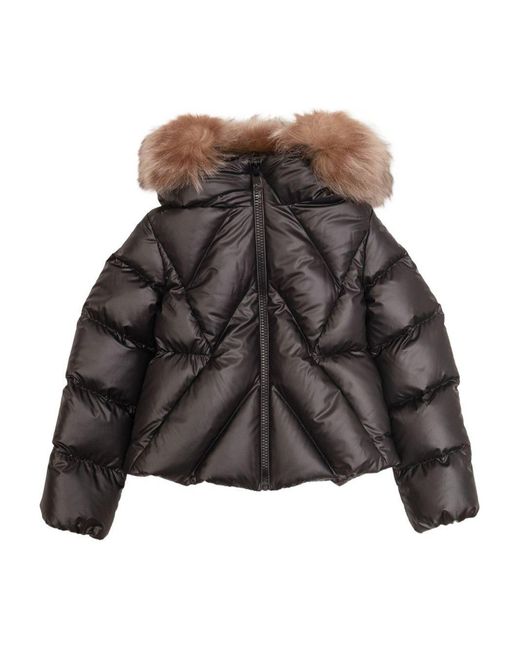 Moncler Brown Down Jacket Padded for men