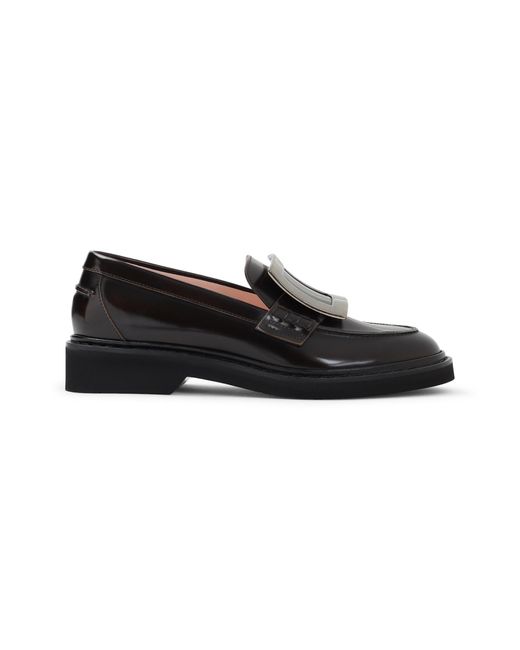 Roger Vivier Black Viv Rangers Met Buc 25 Loafers