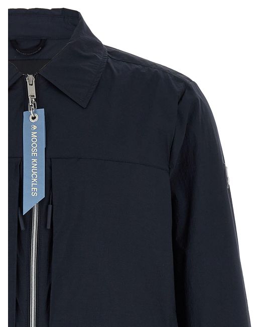 Moose Knuckles Blue Waverly Jacket for men