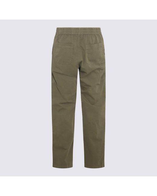 A.P.C. Green Khaki Cotton Pants for men