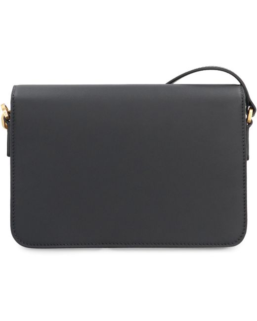 MCM Gray Mini Leather Crossbody Handbag