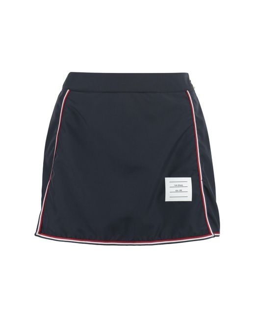 Thom Browne Blue Technical Fabric Mini-skirt