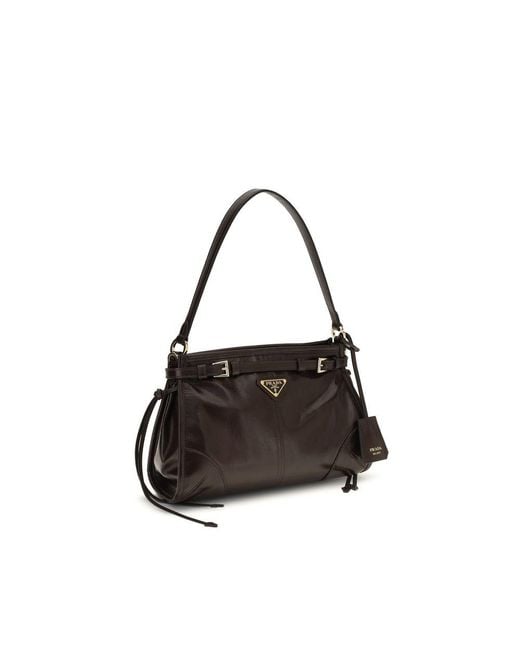 Prada Black Calf Leather Bos Taurus Handbag Bag