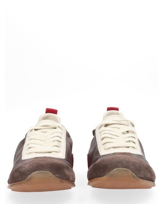 Uma Wang Brown Uma Wang Leather Sneakers for men