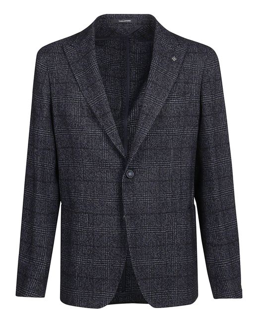 Blue Mens Jackets Tagliatore Jackets for Men Tagliatore Tweed Suit Jacket in Black 