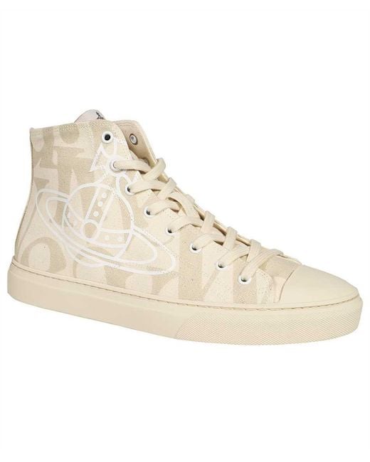 Vivienne Westwood Natural High-Top Sneakers