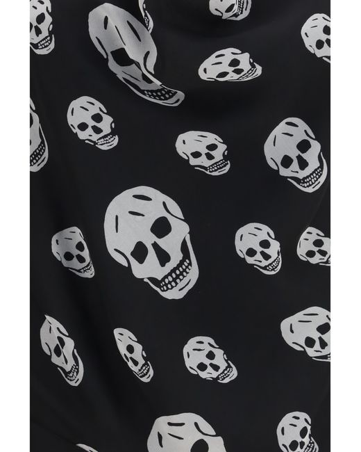 McQueen Black Halter Silk Top