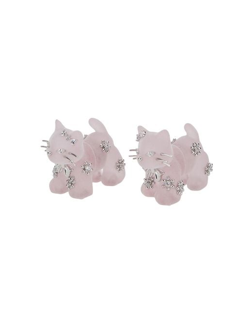YVMIN Pink Earrings Split Kitten