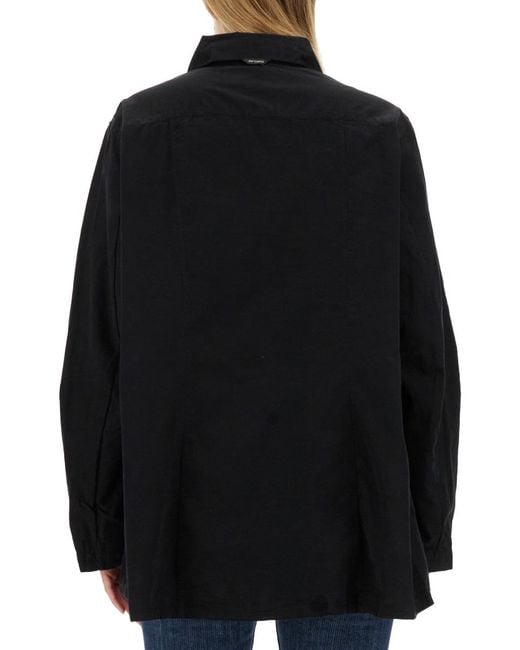 Our Legacy Black Oversized Fit Shirt Cotton