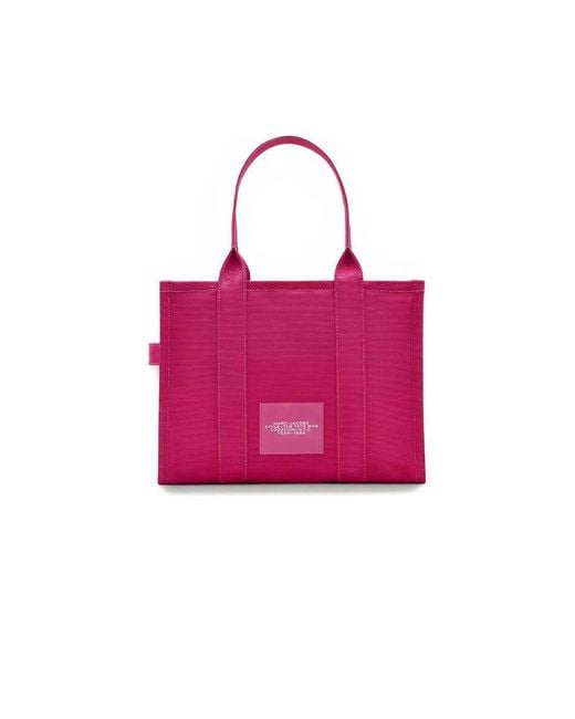 Marc Jacobs Red Tote Bag Fuchsia Cotton Tote-Bags