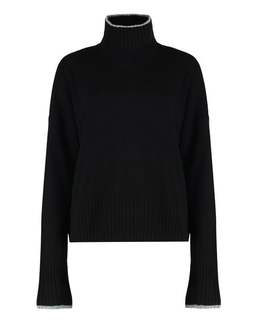 Pinko Black Wool And Cashmere Sweater