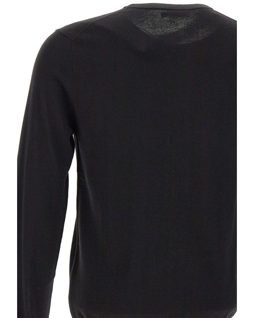 Sun 68 Black Solid Cotton Sweater for men