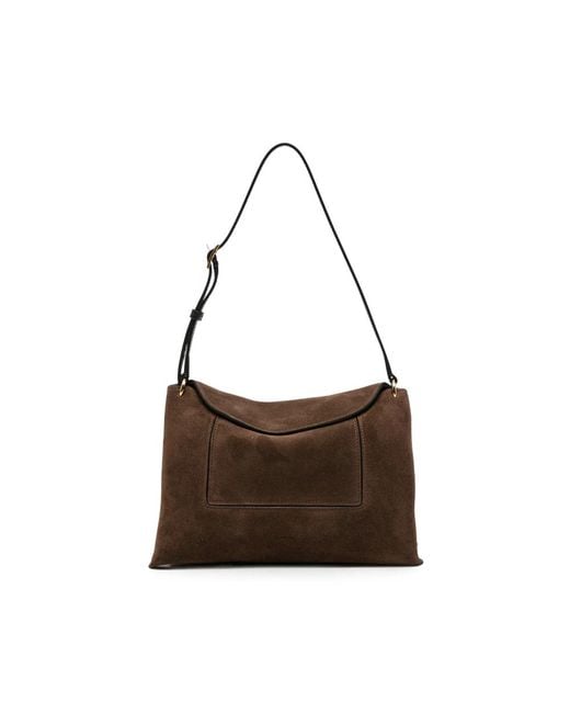 Wandler Brown Shoulder Bag Penelope Slouch Suede