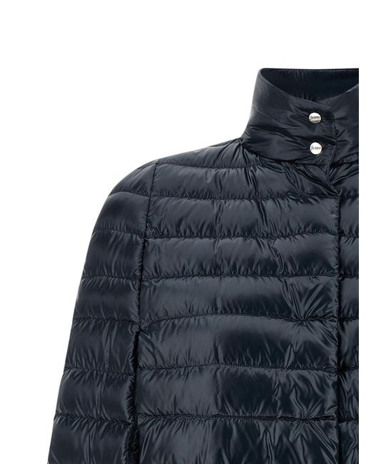 Herno Blue Cape Down Jacket