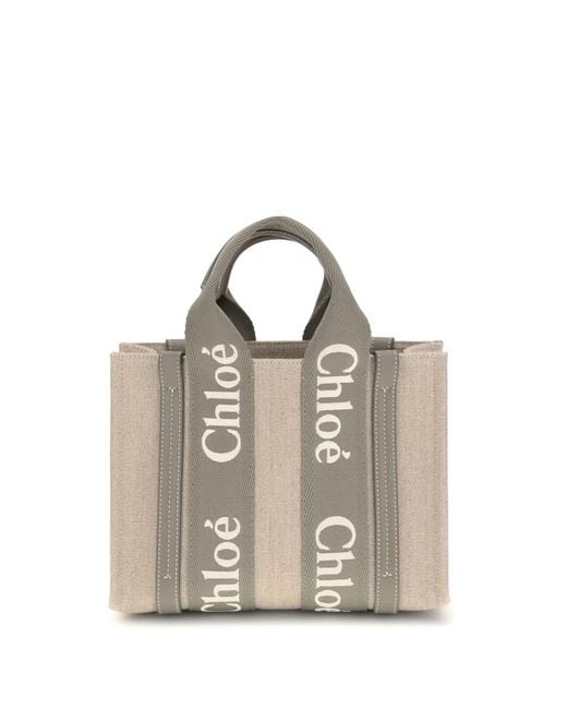 Chloé White Woody Handbag