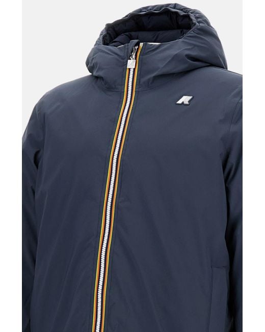 K-Way Blue Thermo Jacket Reversible for men