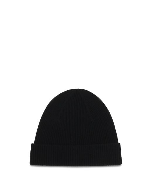 Kiton Black Wool Beanie Hat Merino Ovis Aries E Hairbands for men