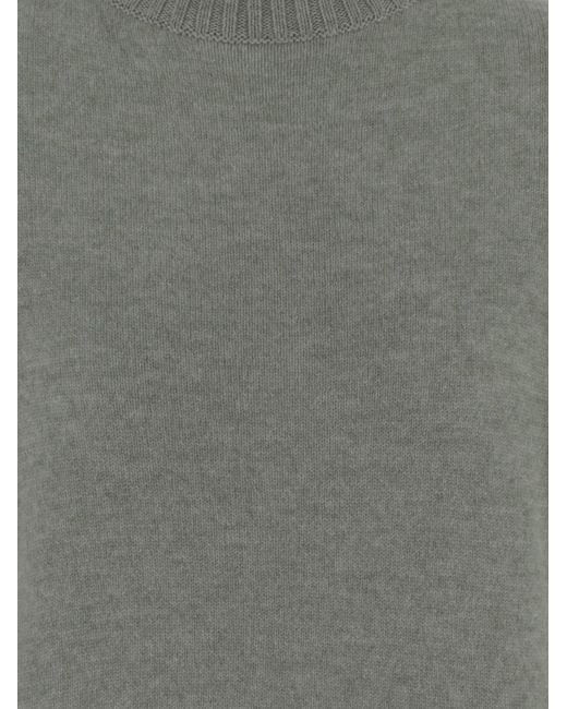 Allude Gray Cashmere Sweater