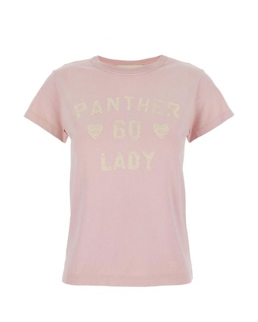 Valentino Pink Crew Neck T-Shirt Cotton T-Shirts & Jerseys