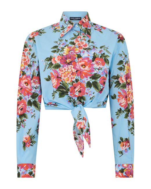 Dolce & Gabbana Blue Cotton Shirt